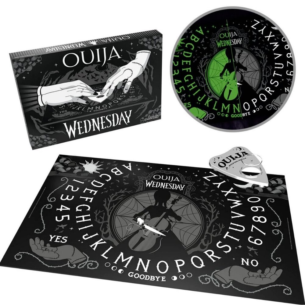 Ouija Wednesday Addams Edition Quija Board Game 2-4 Players Ages 8 to Adult RARE